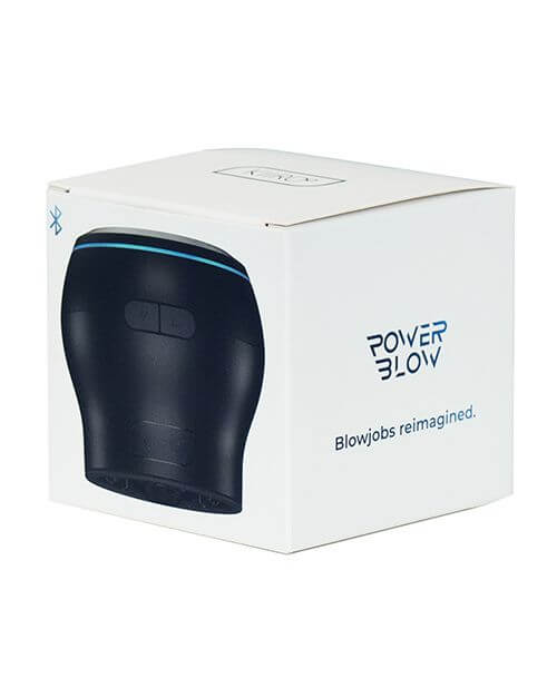 Packaging for the KIIROO PowerBlow Attachment. It's a small, square box. | Kinkly Shop
