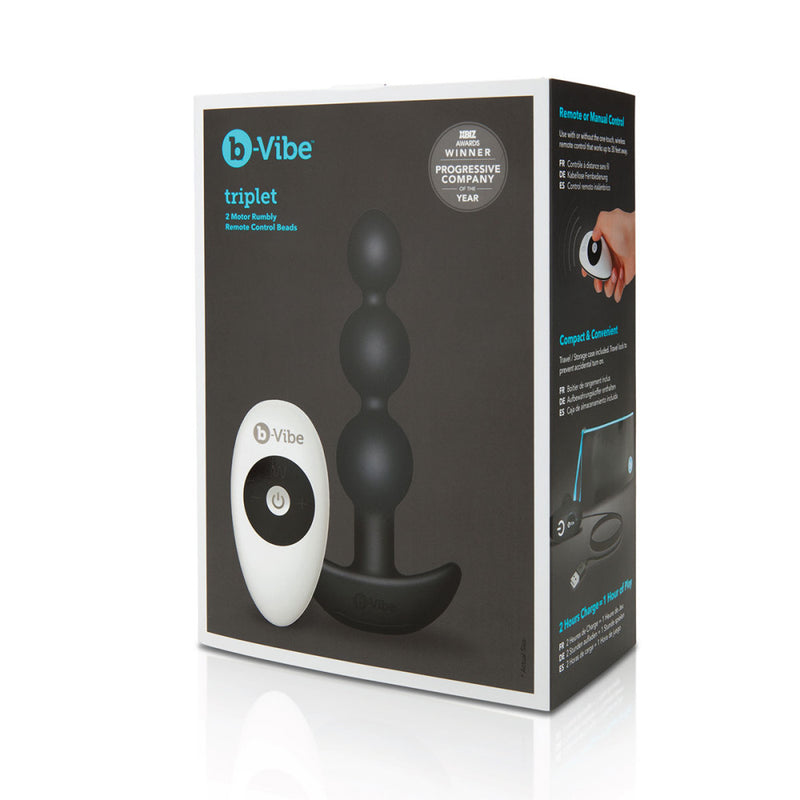 Packaging for the b-Vibe Triplet Anal Beads | Kinkly Shop