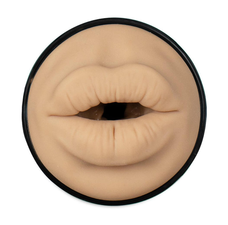 Orifice of the KIIROO FeelStars FeelVictoria June Mouth. It's a pair of detailed, soft lips. | Kinkly Shop