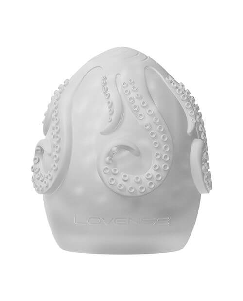 One of the Lovense Kraken Eggs. It has little tentacle designs all over the outside of the egg. | Kinkly Shop