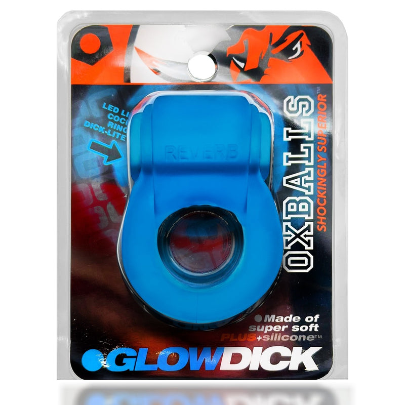Packaging for the Oxballs Glowdick. It is in a plastic, blister pack container that showcases the product. | Kinkly Shop'
