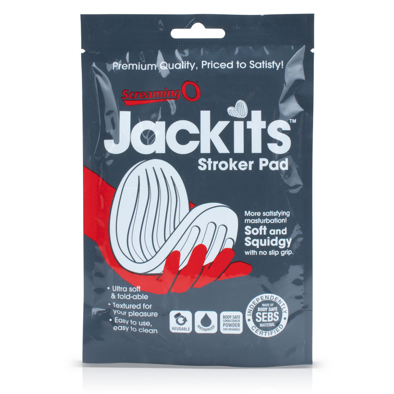 Packaging for the Screaming O Jackits Stroker Pad | Kinkly Shop