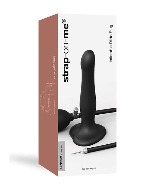 Packaging of the Strap-on-Me Inflatable Dildo Plug | Kinkly Shop