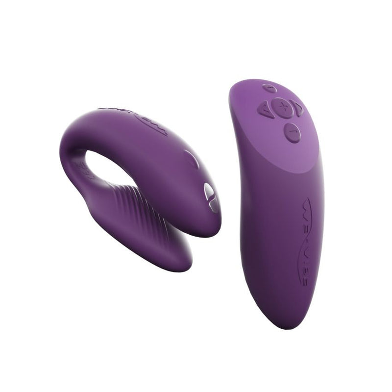 The We-Vibe Chorus in Purple in front of a plain white background | Kinkly Shop