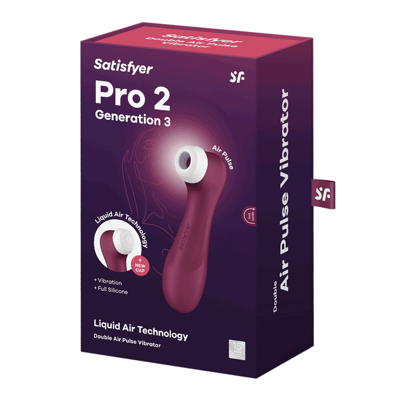 Packaging for the Satisfyer Pro 2 - Generation 3 WITHOUT app control. | Kinkly Shop