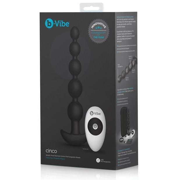 b-Vibe Cinco Remote Control Rechargeable Beads - Kinkly Shop