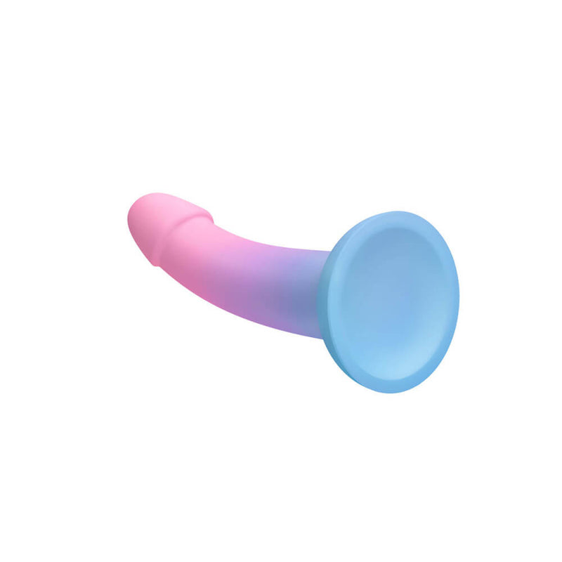 Close-up of the base of the Love to Love DilDolls dildo. The base is concave to allow the dildo to suction up against flat surfaces. | Kinkly Shop