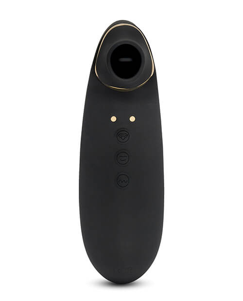 nu Sensuelle Trinitii 3-in-1 Tongue Suction Vibe in 18k Gold Black | Kinkly Shop