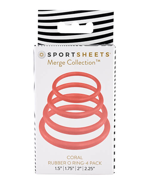 Sportsheets O-Ring 4-Pack in Coral | Kinkly Shop