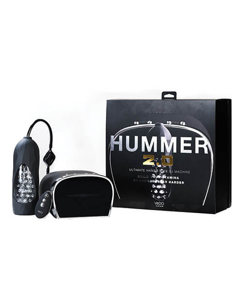The VeDO Hummer 2.0 sits out next to its packaging. | Kinkly Shop