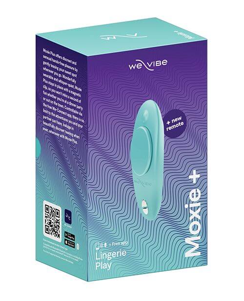 Packaging for the We-Vibe Moxie+ Panty Vibe | Kinkly Shop