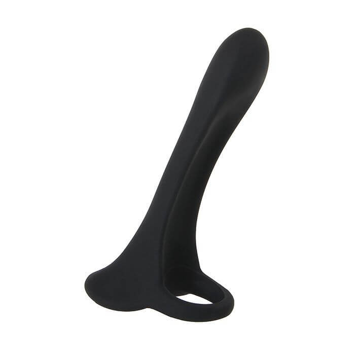 The Zero Tolerance Cock Armor up against a white background. It doesn't have any sharp edges, and the tip includes a gently tapered design for easier insertion. | Kinkly Shop