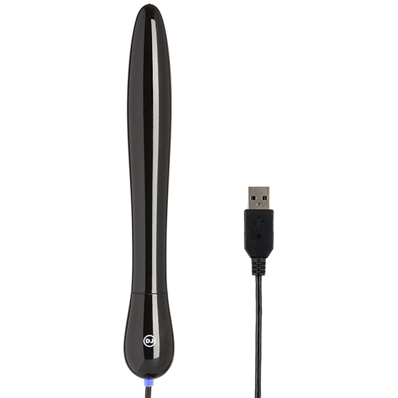 Showing the warming rod connected to a cable that connects to a male USB connector to power the warming functionality of the rod. | Kinkly Shop