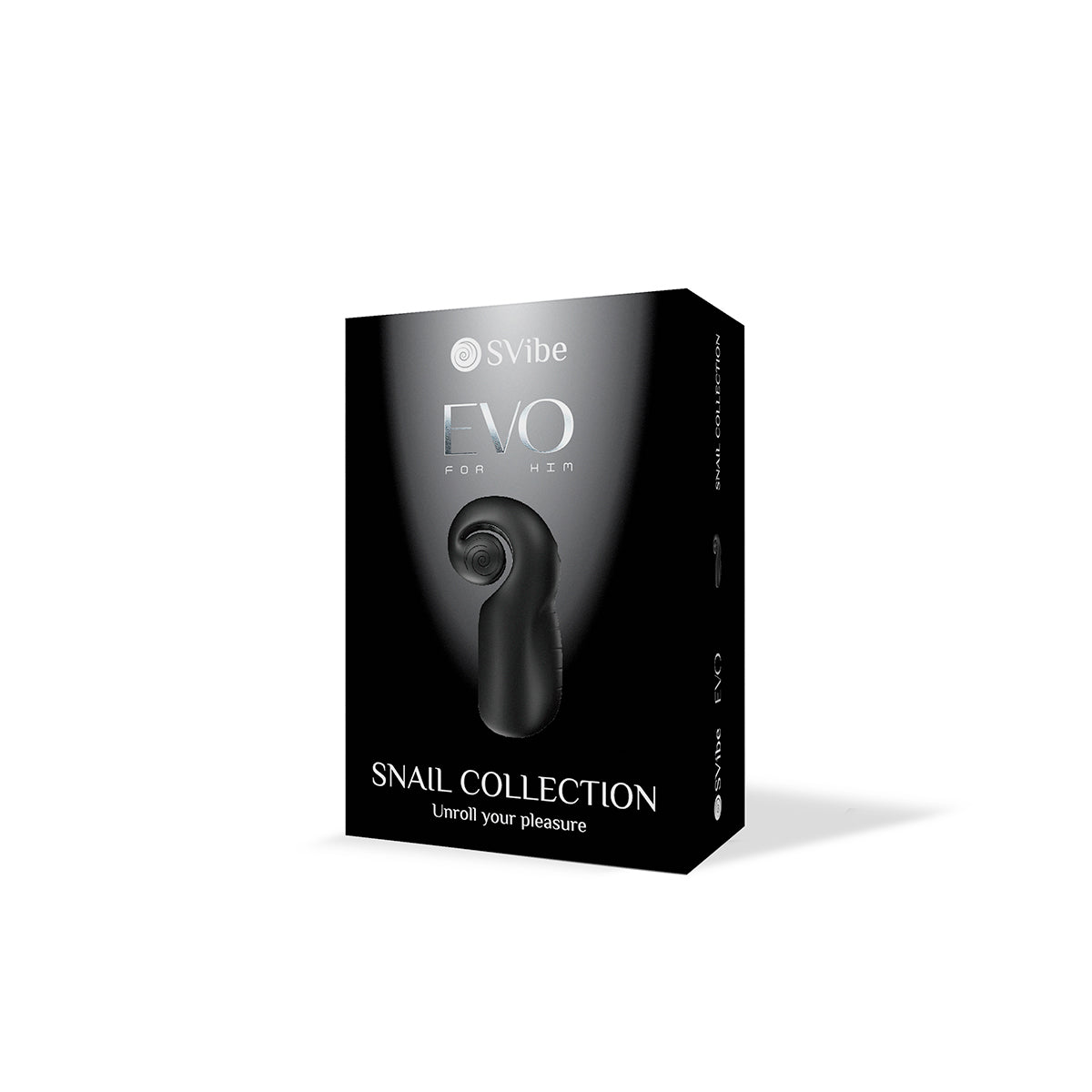 Packaging for the Snail Vibe Evo Unrolling Penis Vibrator | Kinkly Shop