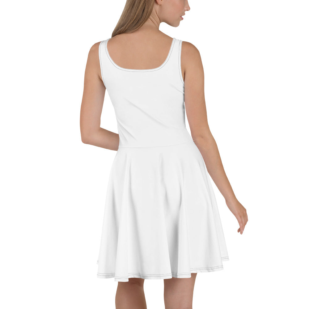 Sex.com Skater Dress - White