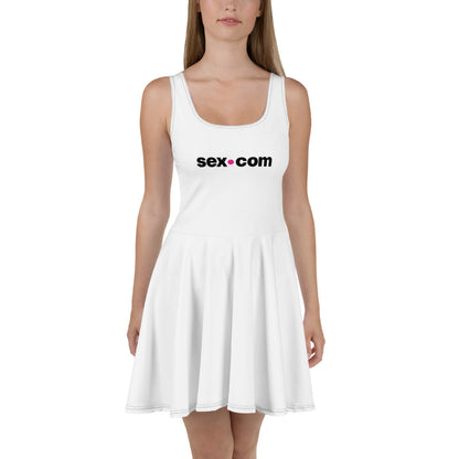 Sex.com Skater Dress - White