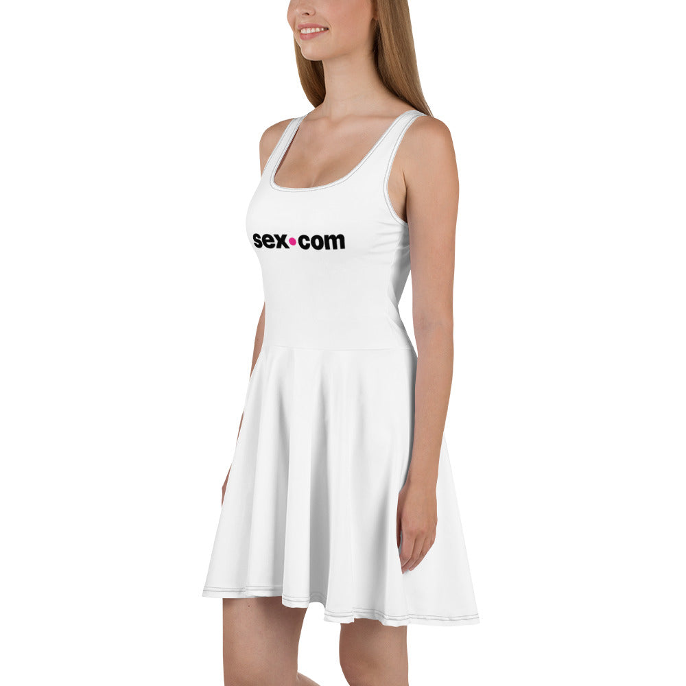 Sex.com Skater Dress - White