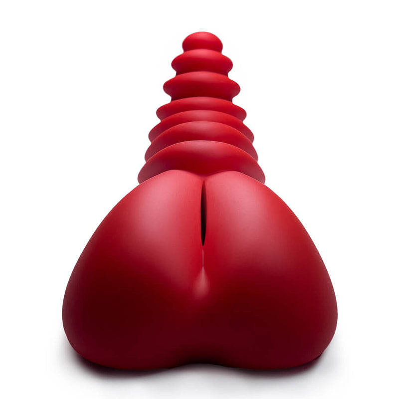 Close-up of the chamber within the dildo base covering on the LuvGrind | Kinkly Shop