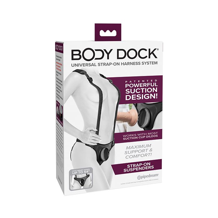 Packaging for the Body Dock Suspender Strap-on Harness | Kinkly Shop