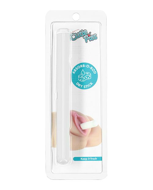 The basic, plastic blister-pack packaging for the Cutie Pies Dry Stick | Kinkly Shop