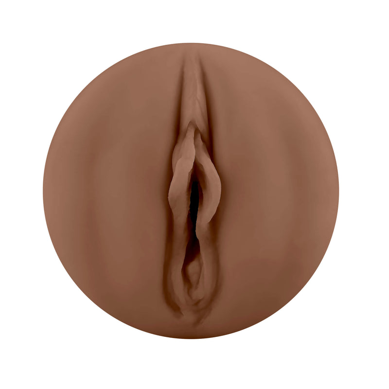 Close up of the labia on the Evolved Tight Lipped in Espresso. | Kinkly Shop