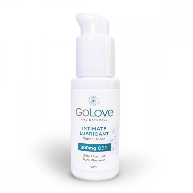 Bottle of GoLove CBD Lube - 40ml in front of a plain white background | Kinkly Shop