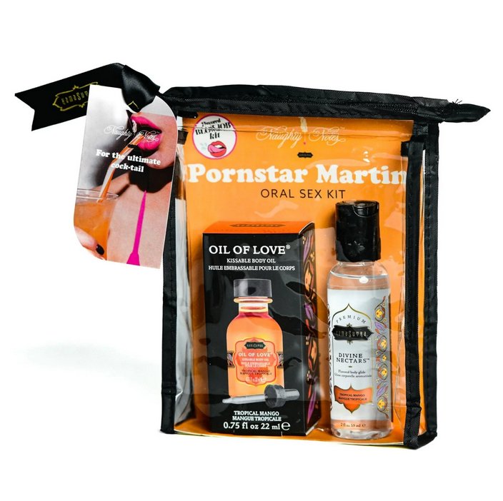 The Kama Sutra Cocktail Kit in Pornstar Martini flavor. | Kinkly Shop