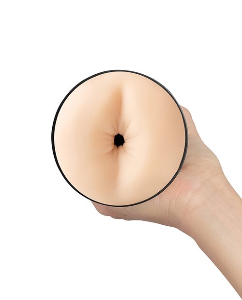 Close-up of the anal entrance of the KIIROO RealFeel Generic Butt in Pale. It looks like an anal entrance. | Kinkly Shop