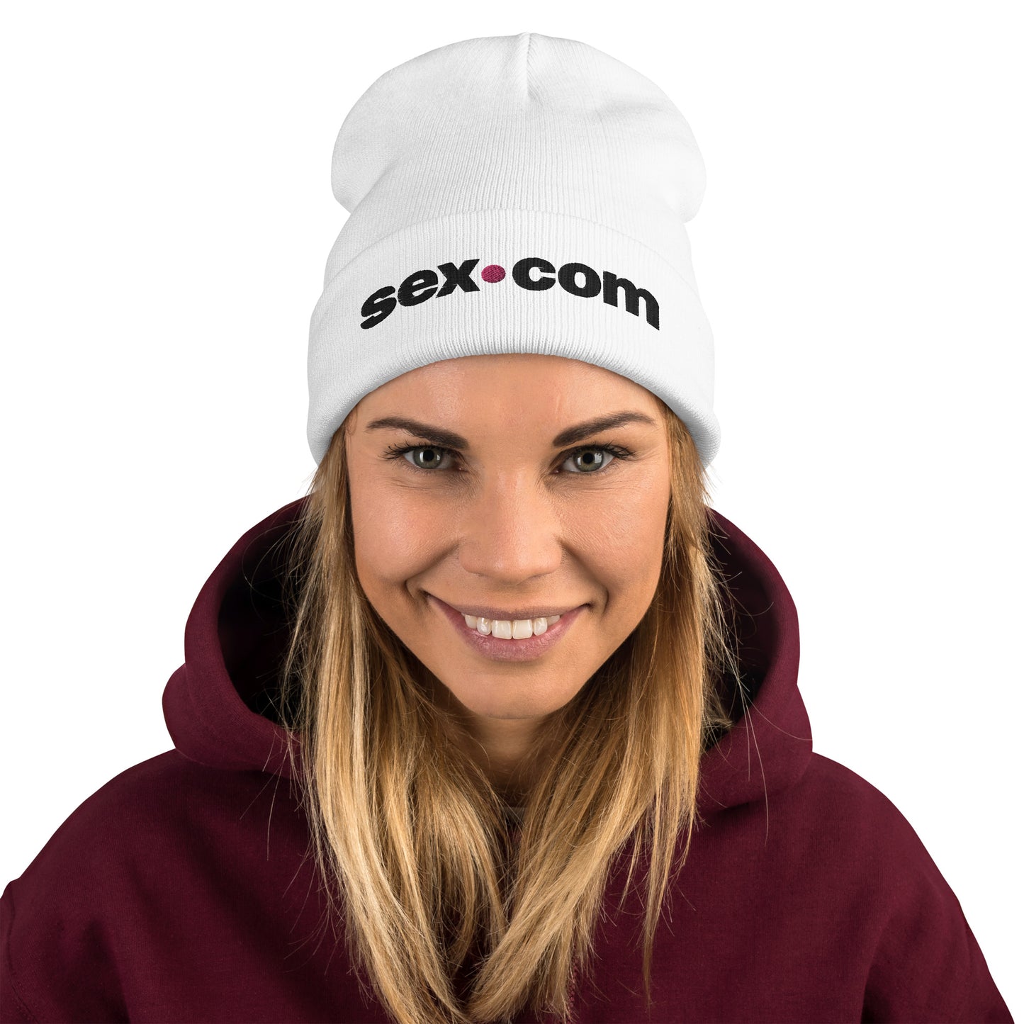 Sex.com Beanie - White