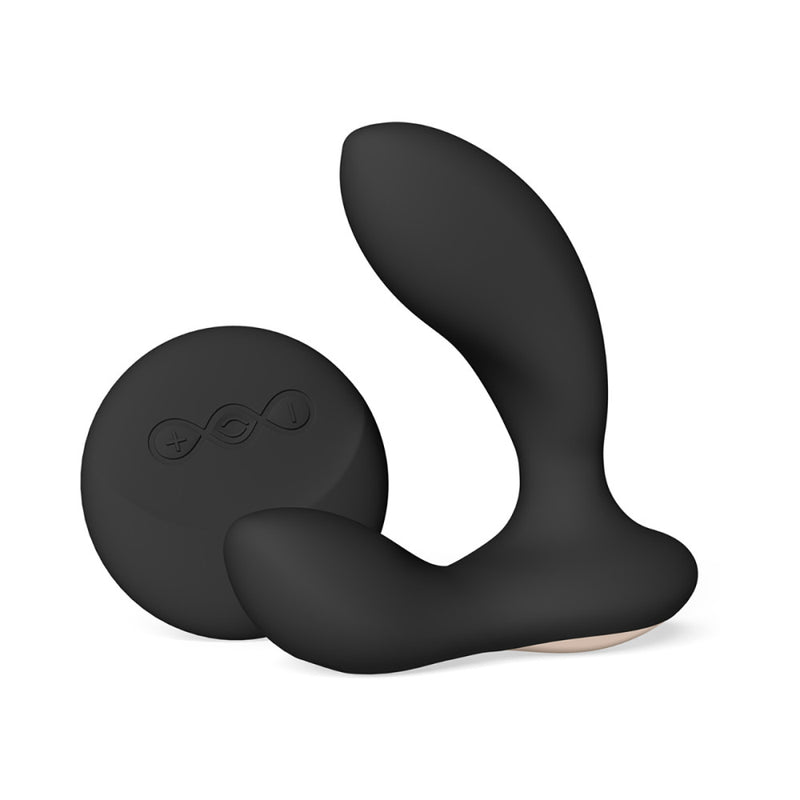 The LELO HUGO 2 in Black with Remote against a plain white background | Kinkly Shop