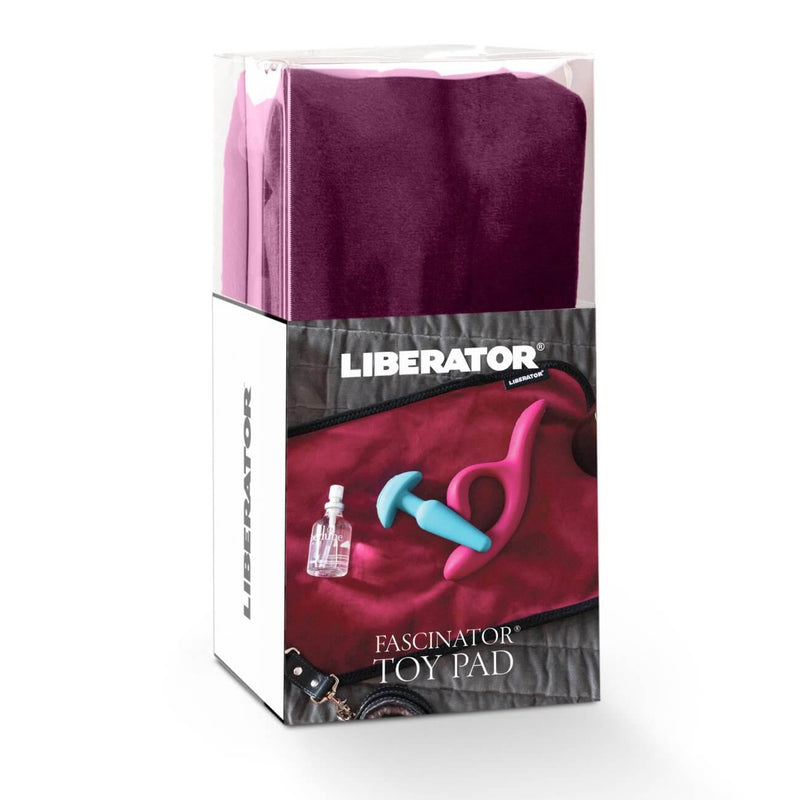 Packaging for the Liberator Fascinator Toy Pad. It comes in a small, see-through plastic box. | Kinkly Shop