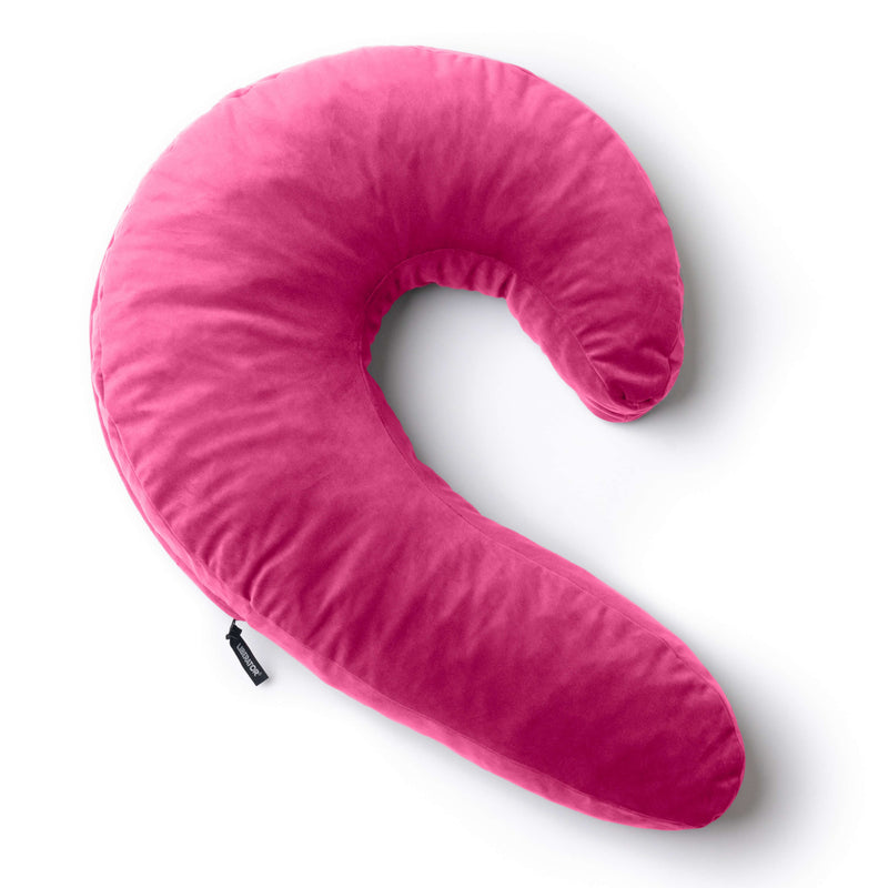 Liberator Lune Snuggle Sex Toy Mount in Pitaya Pink against a white background. | Kinkly Shop