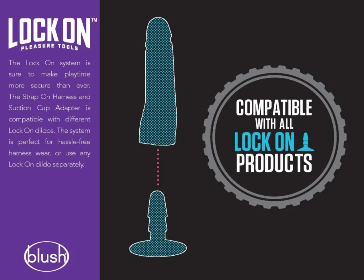 The Blush Lock On 8" Argonite is compatible with all Lock on accessories. | Kinkly Shop