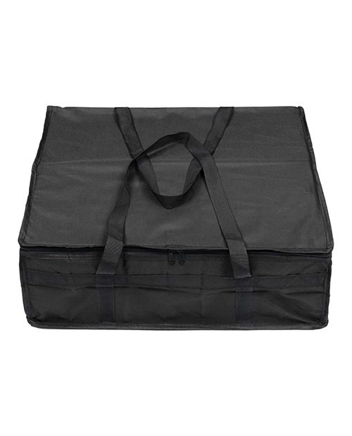 Included storage case of the Lovense Sex Machine. It's a plain black bag with two carrying handles. It looks like it's made from nylon and includes zippers. | Kinkly Shop