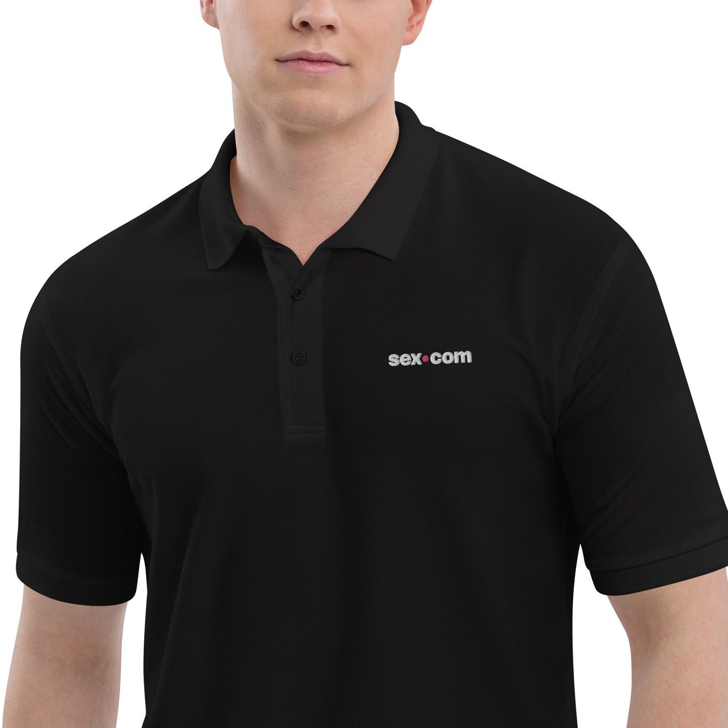 Sex.com Men's Premium Polo - Black