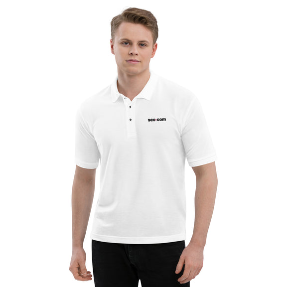 Sex.com Men's Premium Polo White