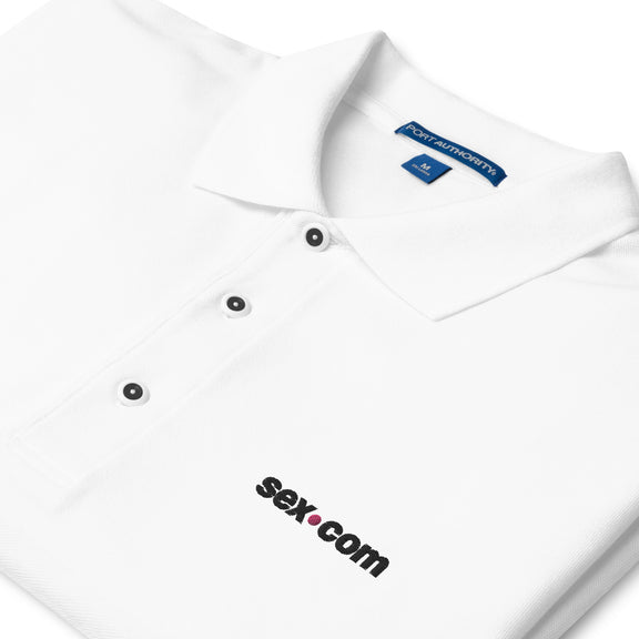 Sex.com Men's Premium Polo - White