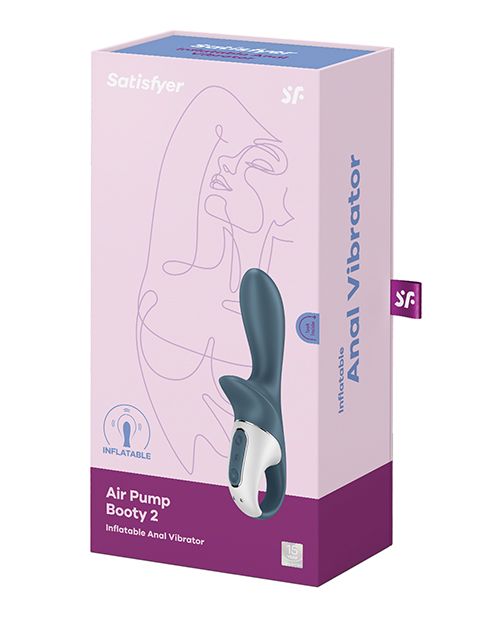 Packaging for the Satisfyer Air Pump Booty 2 | Kinkly Shop