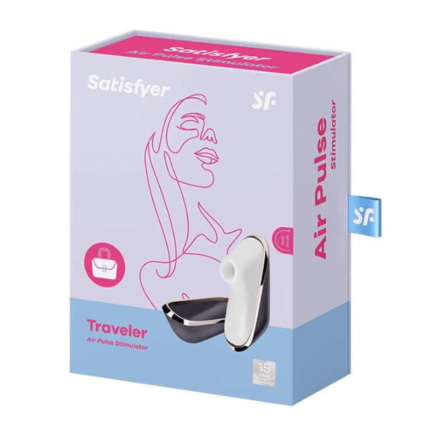 Packaging for the Satisfyer Pro Traveler | Kinkly Shop