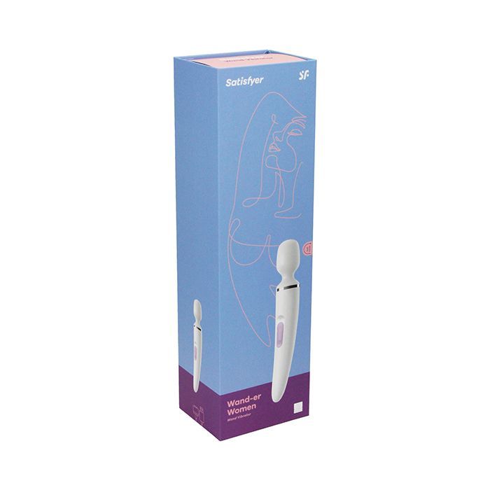 Packaging for the Satisfyer Wand-er Woman wand massager | Kinkly Shop