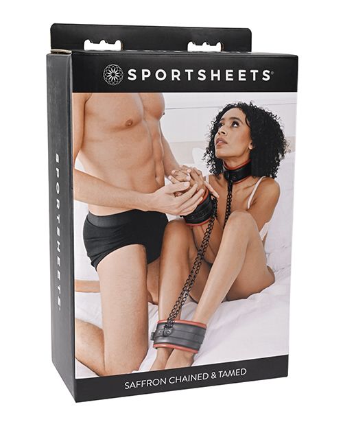 Front of the packaging for the Sportsheets Chained and Tamed | Kinkly Shop
