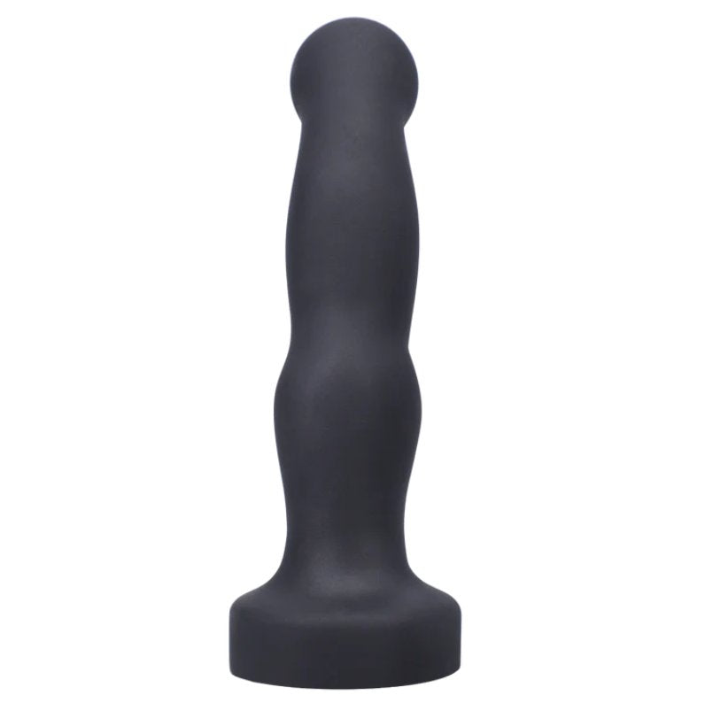 Backside of the Tantus P-Spot dildo. The dildo has a thick, flared base that will be easy to handhold. | Kinkly Shop