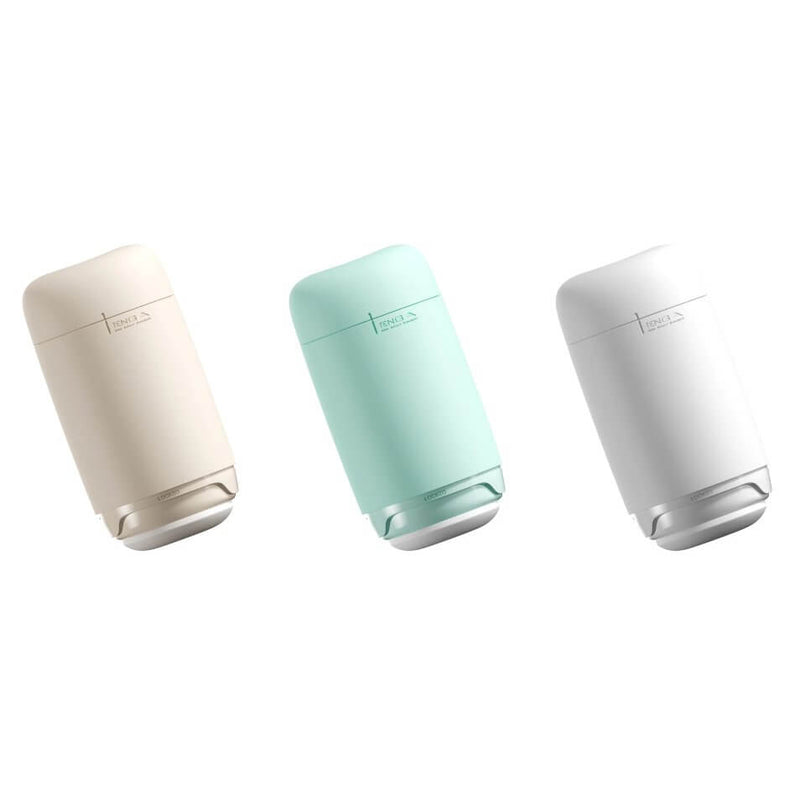 All three colorations of the Tenga Puffy shown next to one another. | Kinkly Shop