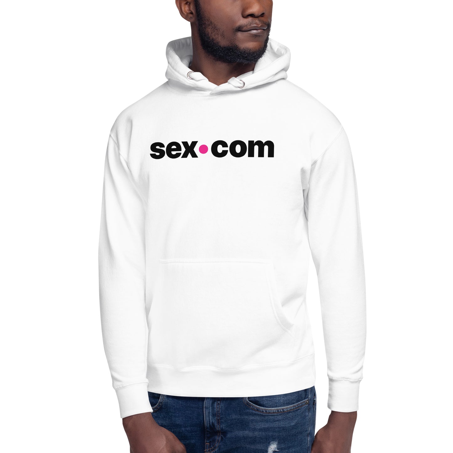 Sex.com Unisex Hoodie - White