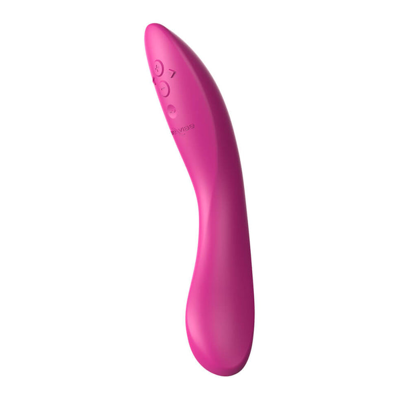 We-Vibe Rave 2 in Fuchsia up against a plain white background. | Kinkly Shop