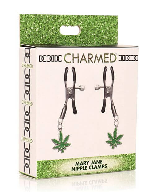 Packaging for the XR Mary Jane Nipple Clamps | Kinkly Shop