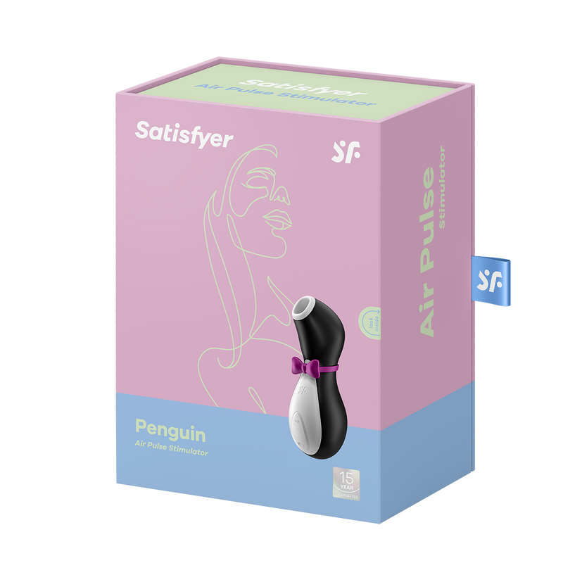 Packaging for the Satifyer Pro Penguin | Kinkly Shop