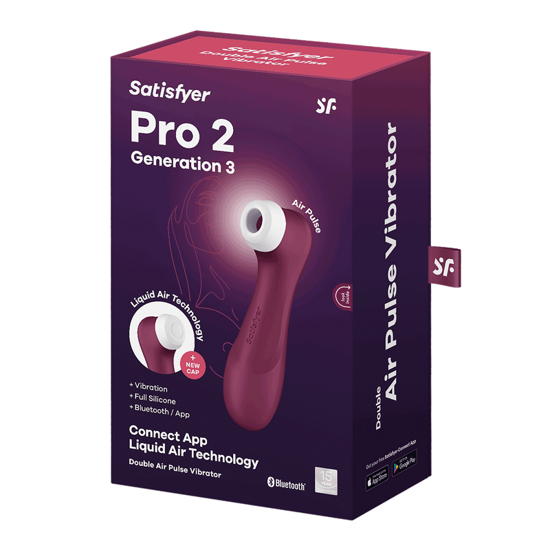 Packaging for the Satisfyer Pro 2 - Generation 3 WITH app control. | Kinkly Shop