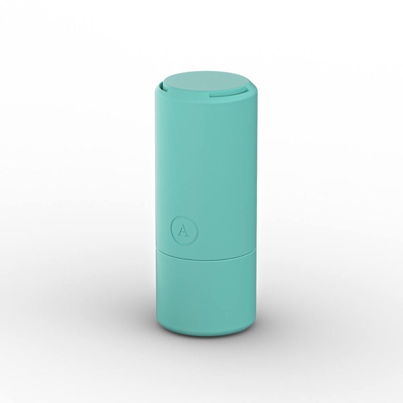 The Arcwave Ghost case. It is the same color plastic as the stroker, and it has a discreet "A" etched into it. It looks like a small travel-sized cologne bottle. | Kinkly Shop