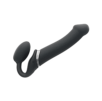 GIF shows a 360-view of all angles of the Strap-On-Me Vibrating Bendable Strapless Strap-On | Kinkly Shop